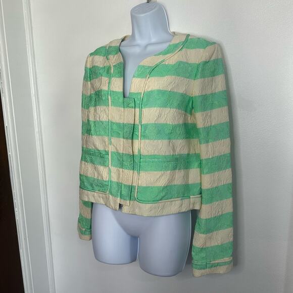 NWOT THAKOON Multicolor Striped Jacket, SIZE 6, Textured, Blazer, Designer, NWOT - Picture 2 of 10